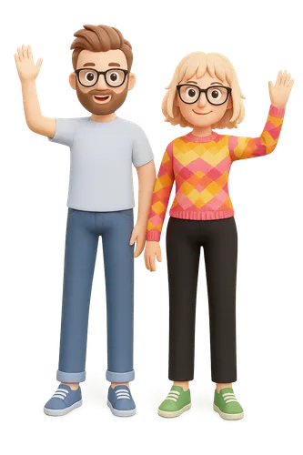 Ben, Katie, and Roxy the dog